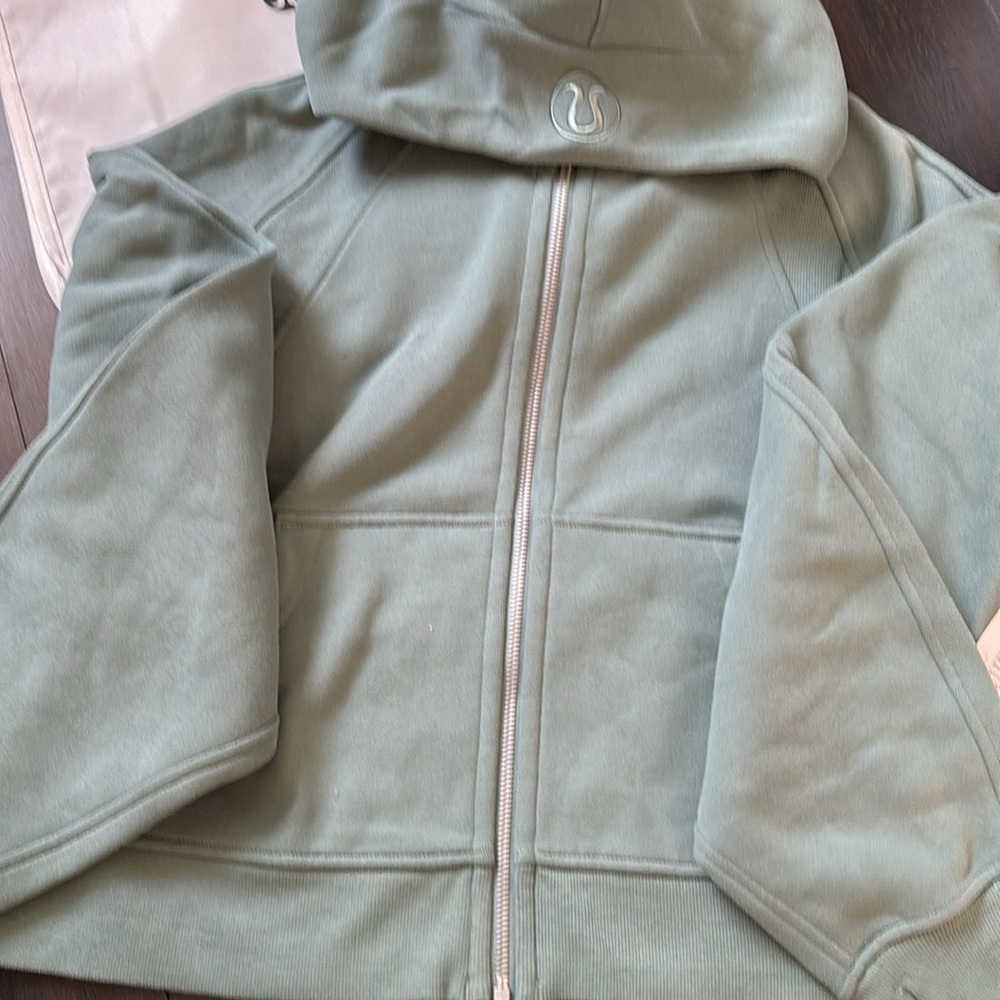 LULULEMON SCUBA OVERSIZED FULL ZIP SCUBA IN TIDEWATER TEAL SZ M/L NWT - Picture 6 of 11